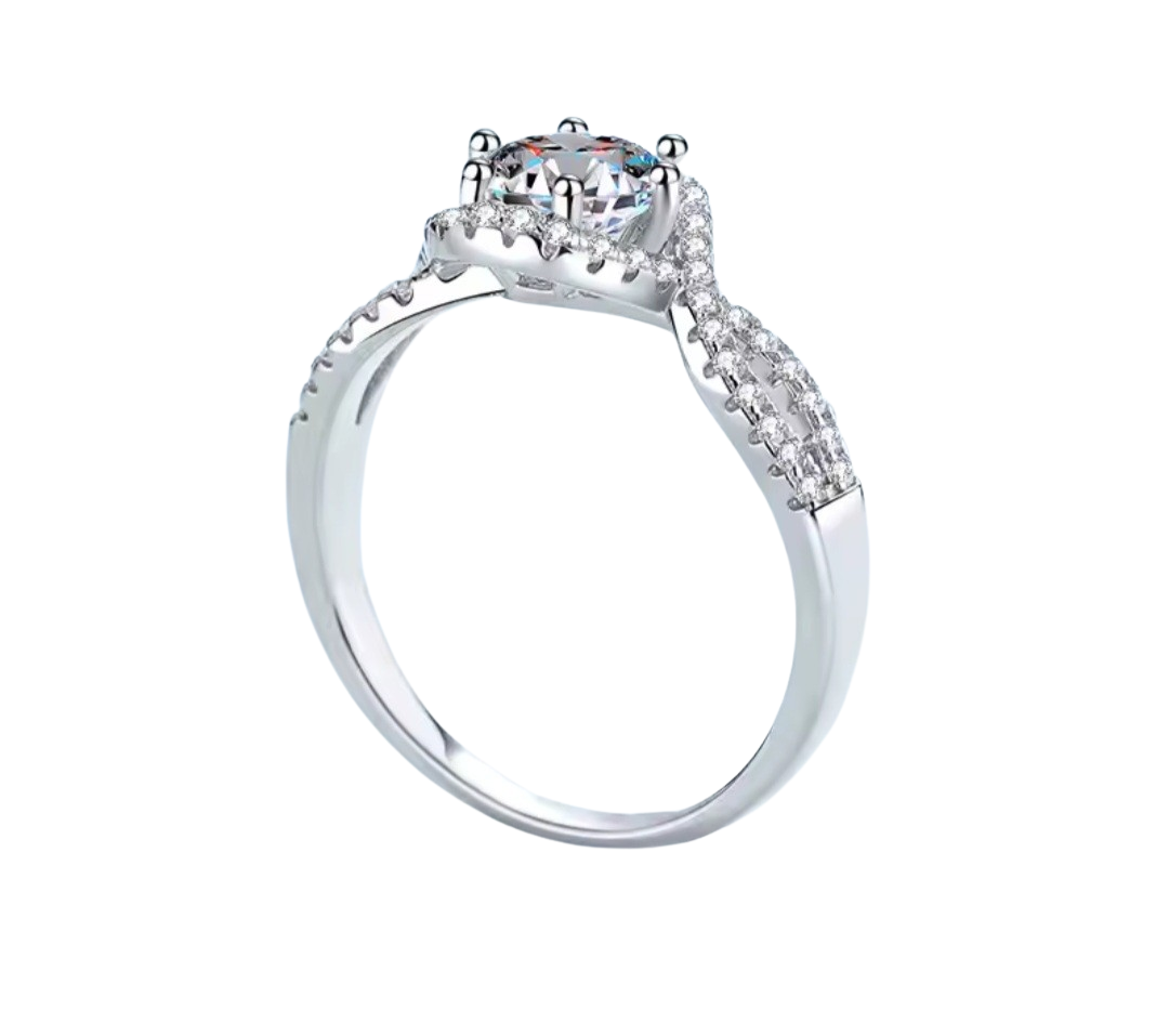 Platinum Moissanite vvs1 diamond, PLATINUM WOMEN'S RING